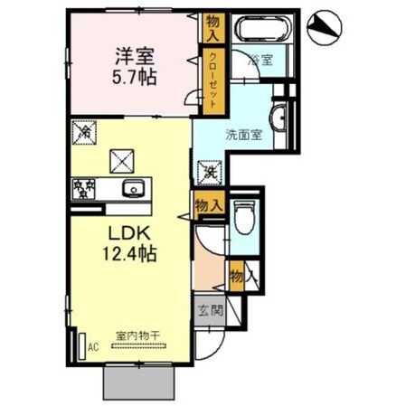 ＣＯＮＴＲＡＩＬ上賀茂　ＷＥＳＴの物件間取画像